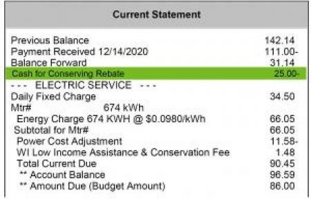 Rebate Bill Credit